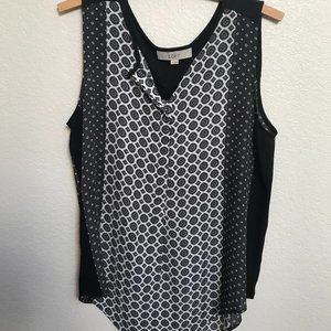 Sleeveless Slimming  Paisley Blouse